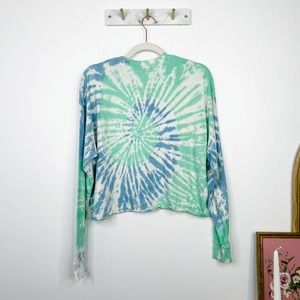 DAYDREAMER tie dye long sleeve crew neck shirt XS